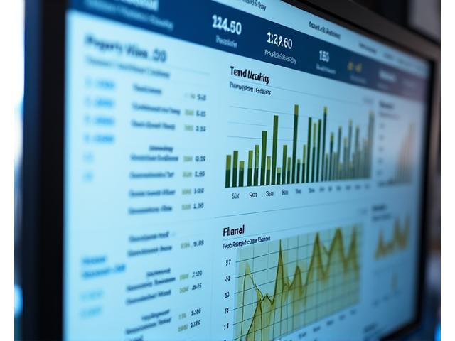 Dashboard con visualización de datos inmobiliarios, gráficos de tendencias y análisis predictivo, demostrando la metodología de investigación de mercado.