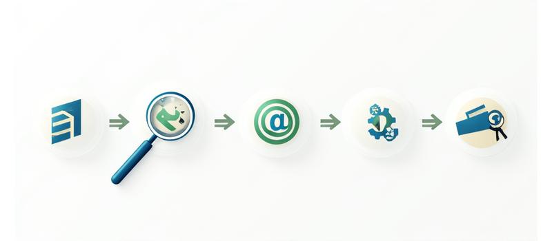 Infografía timeline del proceso de gestión