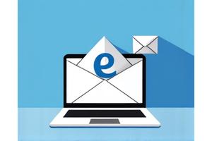 Persona leyendo newsletter en un ordenador